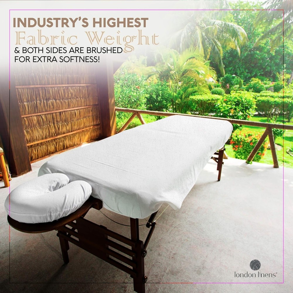 100% Natural Cotton Flannel Massage Table Sheets Set