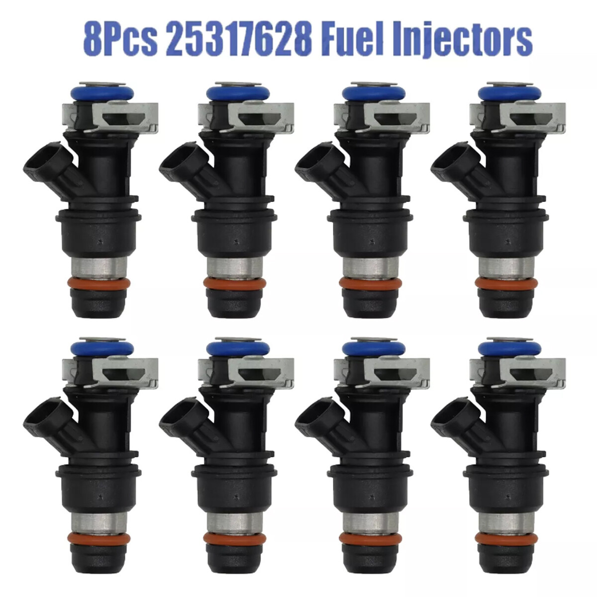 8x Genuine 25317628 Fuel Injectors For ACDelco GMC Chevrolet 4.8L 5.3L 6.0L