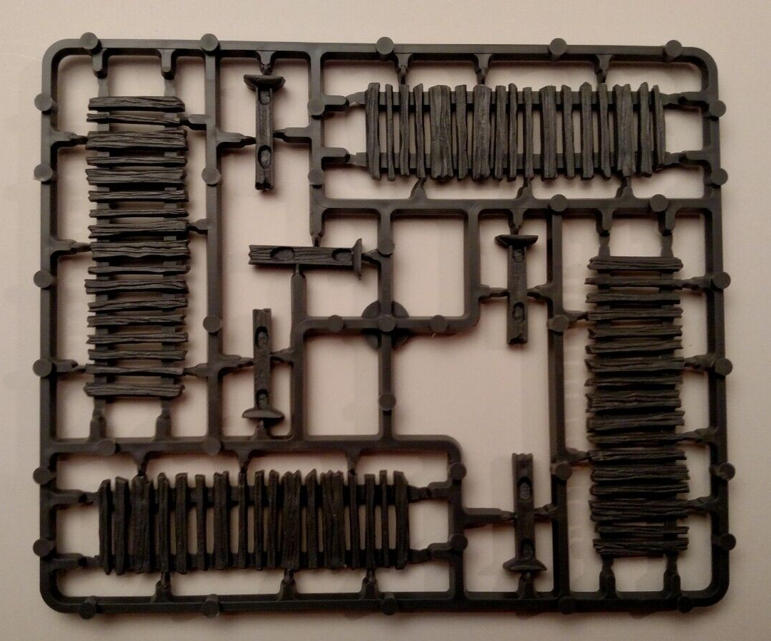 Renedra Plastic Palisade Fencing for 28mm Wargames Terrain