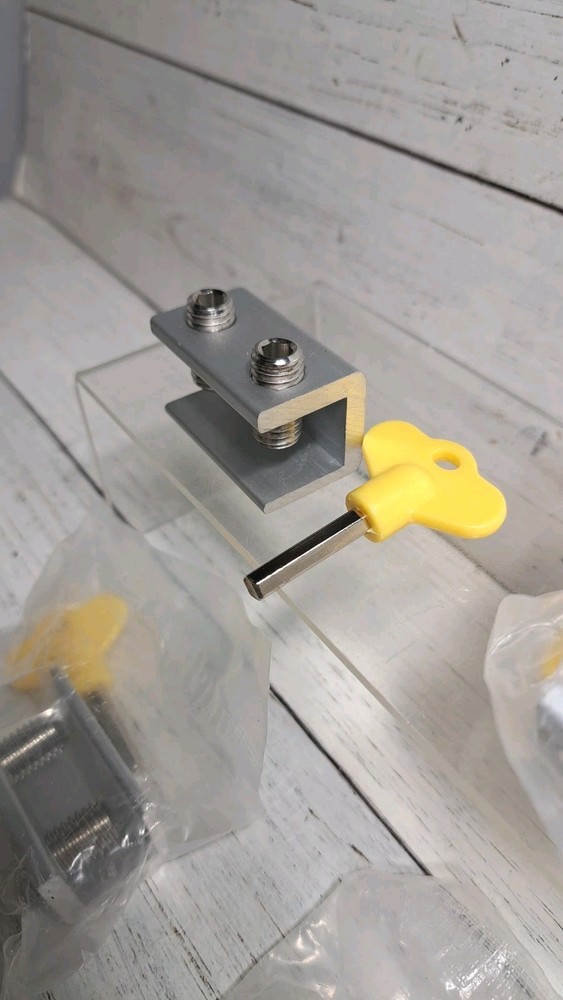 Window Stopper Security Lock with Key Adjustable Slide Easy Installation 9 Pack