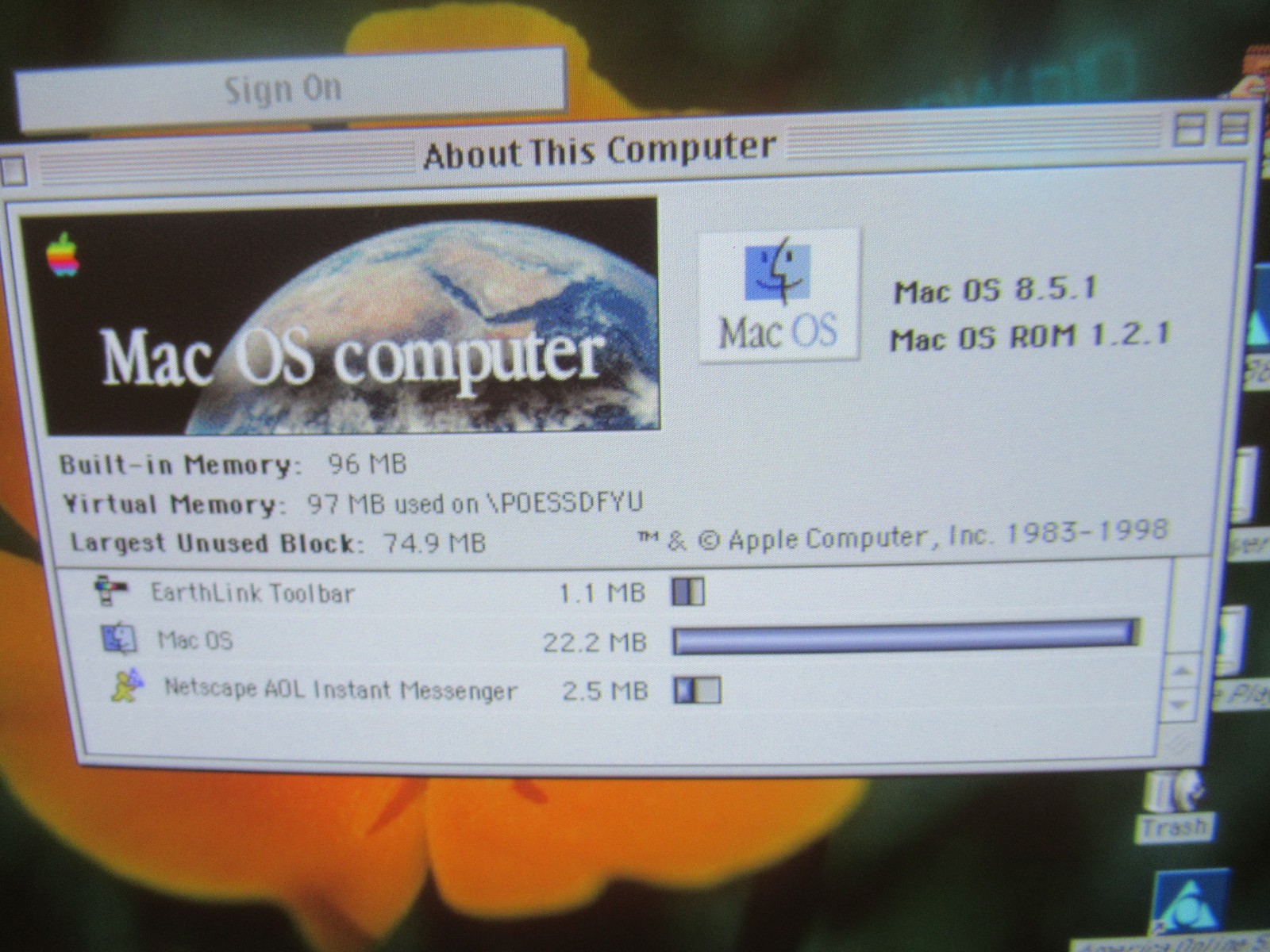 1999 Apple G3 266 MHz Working "Look"