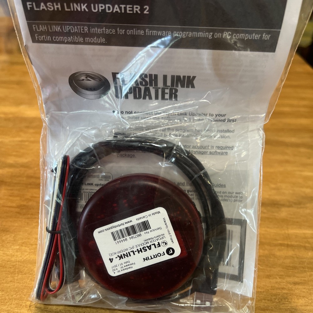 NEW Fortin FLASHLINK UPDATER 4 Programming Tool w/ USB for EVO-ALL & EVO-ONE