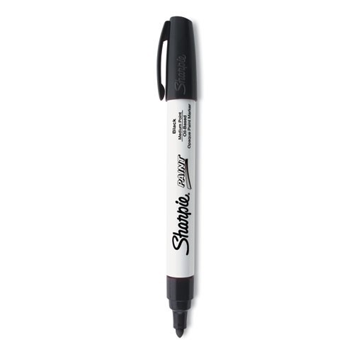 Sharpie 35549 Permanent Paint Marker, Medium Bullet Tip, Black
