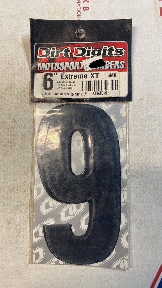 New Dirt Digits Extreme Decal Black #9