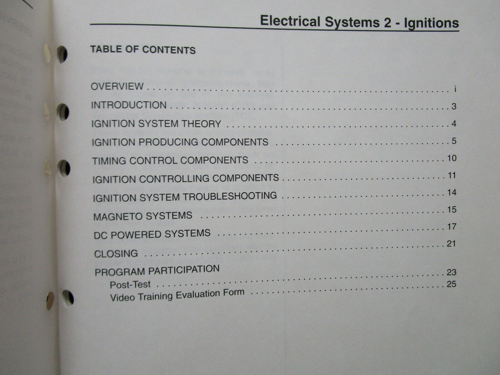 Yamaha Electrical Systems 2 Ignition Workbook Troubleshoot
