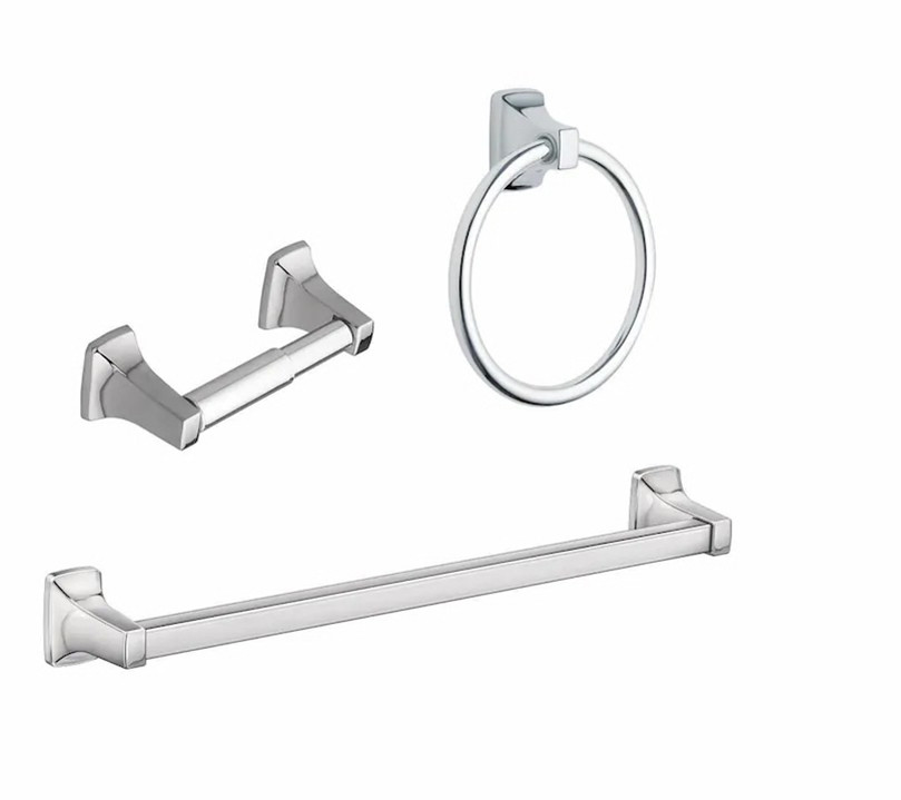 Moen 3-Piece Adler Chrome Decorative Bathroom Hardware Set