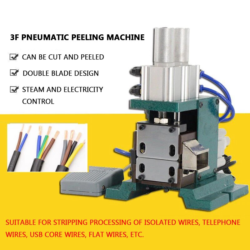 3F Pneumatic Stripping Machine Semi-automatic Multi-core Wire Stripping Machine