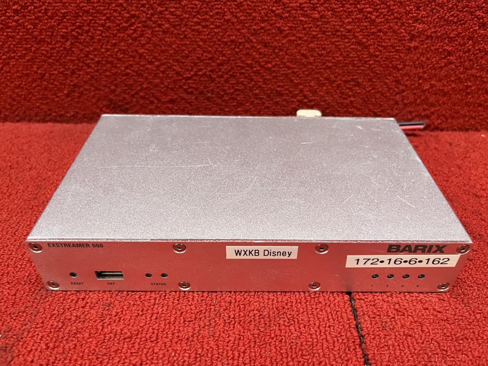 Used Barix Exstreamer 500 Multiformat Audio Network Encoder/Decoder Good Cond