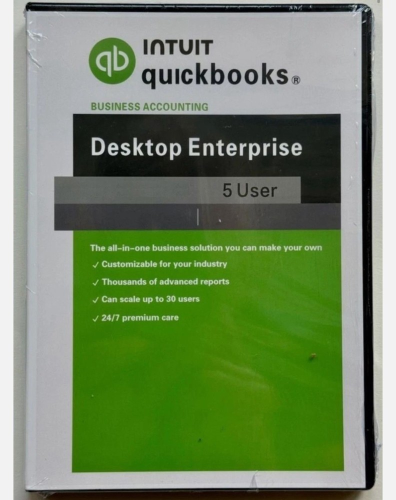 QuickBooks Desktop Enterprise 2024 for Windows 5-User Version US Only