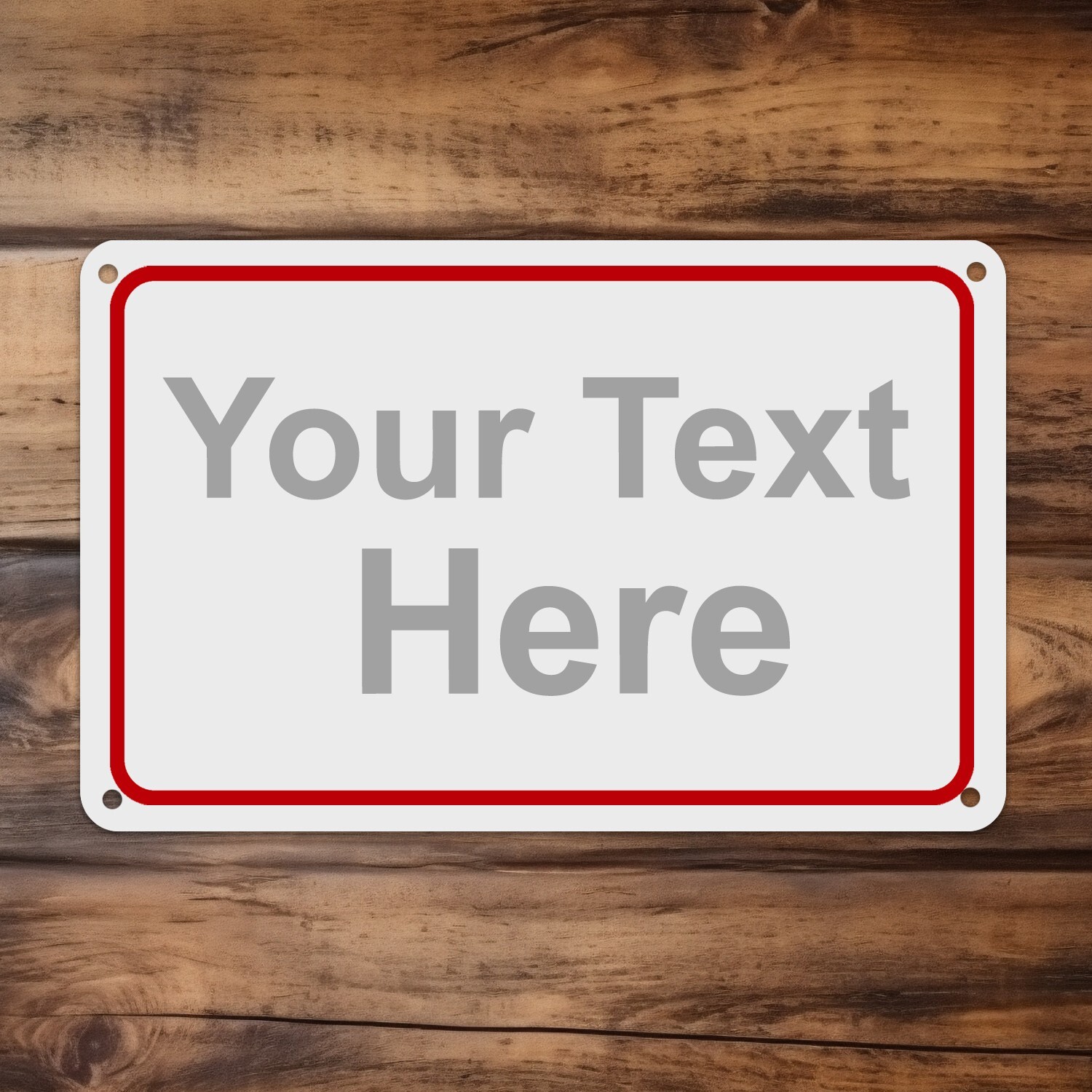 Personalized Custom Aluminum Signs, 12x8", for Outdoor, Indoor, Office, Airbnb