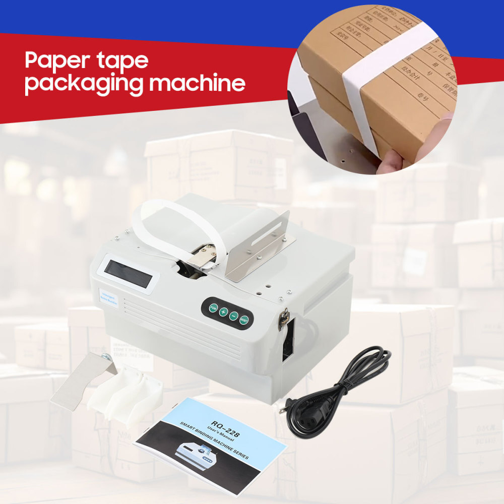 Automatic Money Packer Banknote Binding Machine Money Strapping Machine 110V