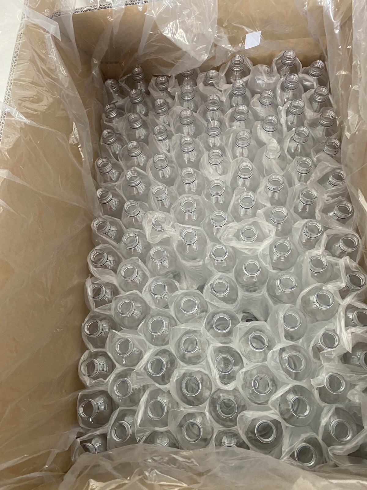 1 case (324 bottles per box) (8 oz) $0.51 each (PET bottles) NO CAPS INCLUDED