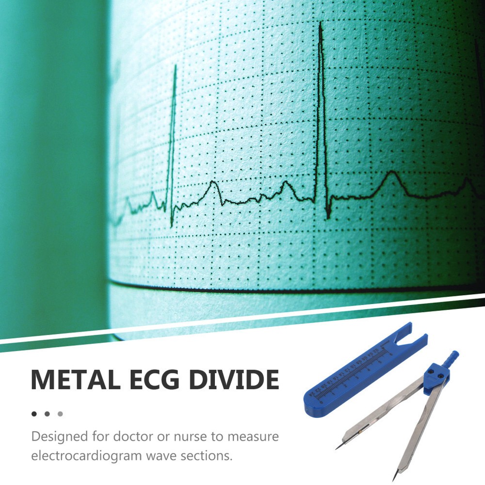1Pc Electrocardiogram Drafting Divider Caliper Calipers for Nurses Nursing