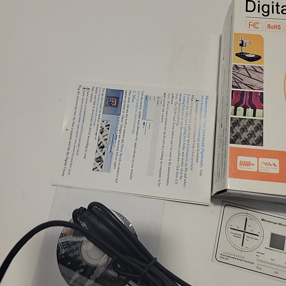 USB Digital Microscope 1000X Magnification Endoscope Video Camera PC Android