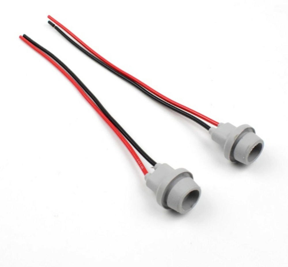 Universal Pigtail Wire Female Socket 168 Harness Interior Map Light Lamp Plug C