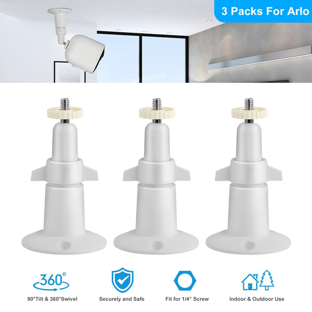 3x Security Wall Mount for Arlo Pro Arlo Essential Spotlight Camera