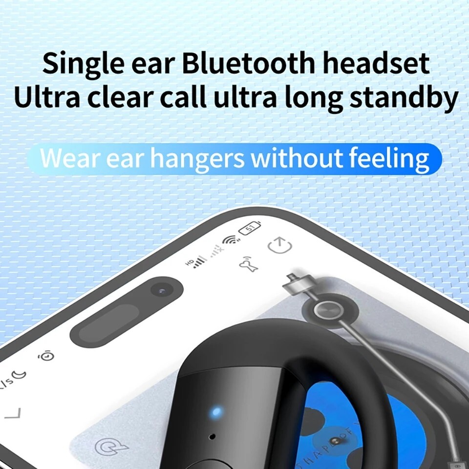 True Wireless Bone Conduction Headphones Bluetooth 5.4 Wireless Headset Earbuds