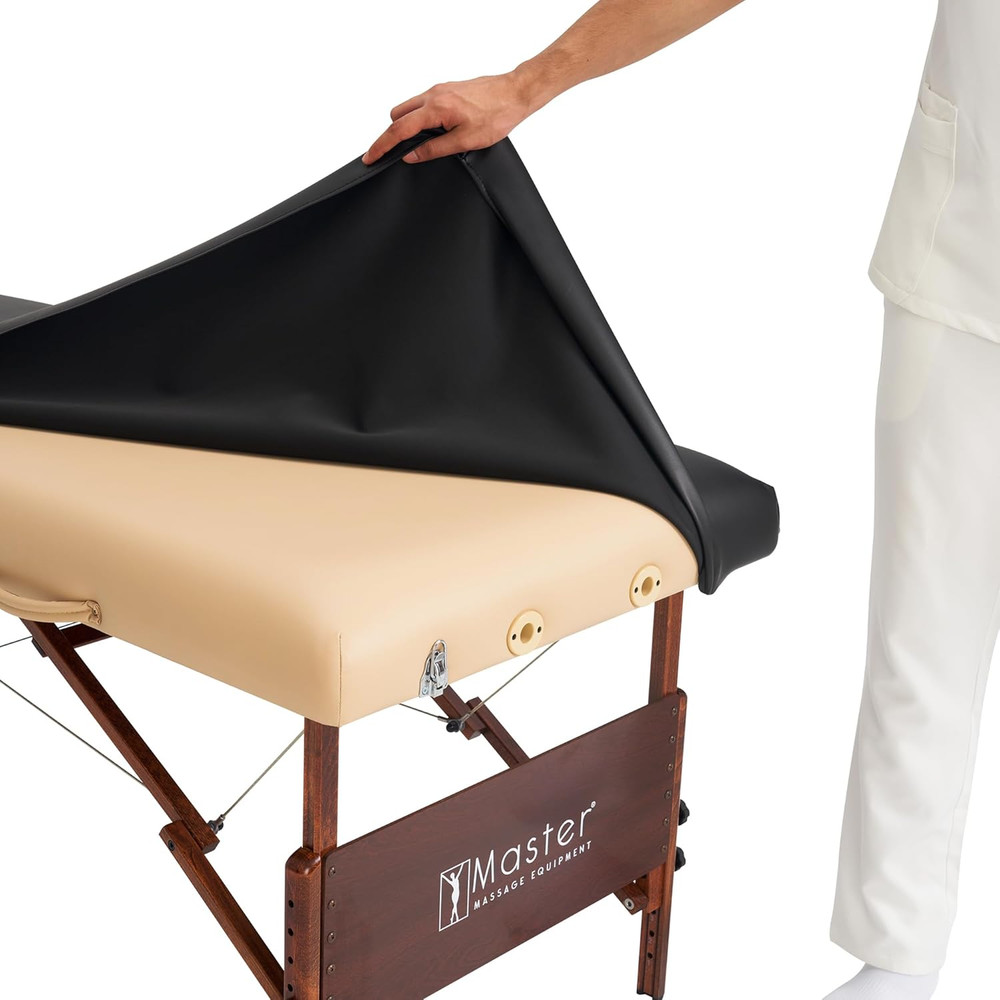 Master Massage Rectangular Universal Fabric Fitted PU Vinyl Leather Ultra-Durabl