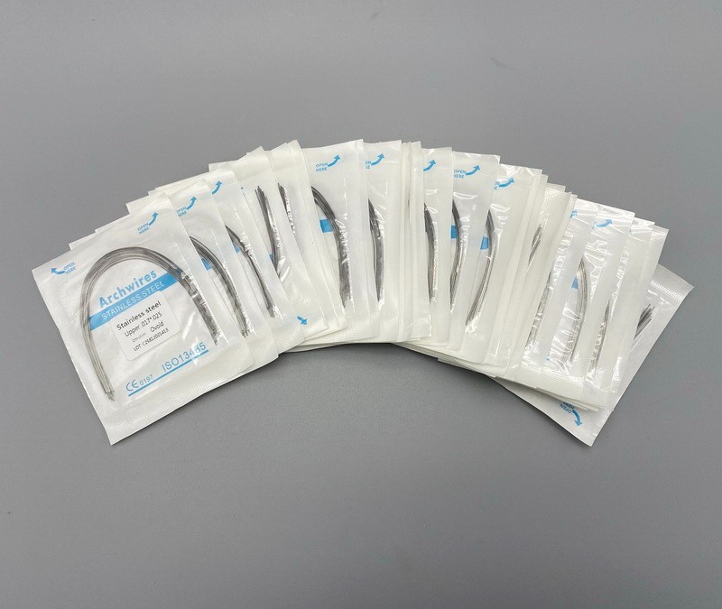 Dental Orthodontic Arch Wire NiTi Stainless Steel Ovoid/Natural Round Wires