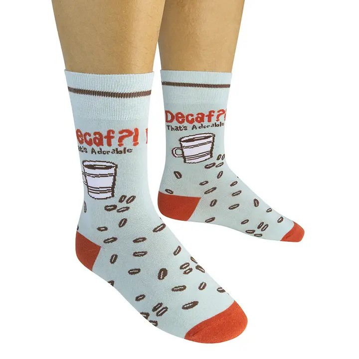 funatic Decaf That’s Adorable Socks Novelty Decor