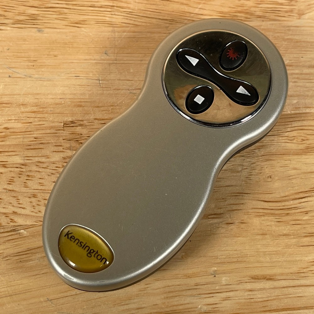 Kensington 33062 Silver Wireless Built-in Laser Presentation Remote Control