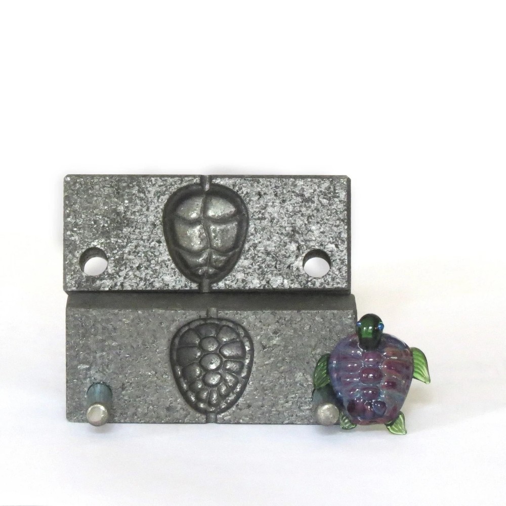 Graphite Press for Turtle Lampwork Pendant Making - Lampwork Bead Press