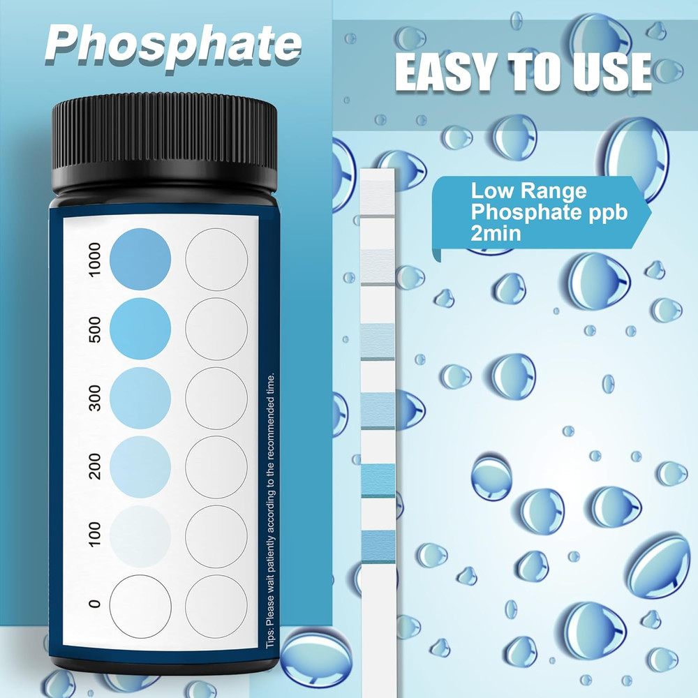 DIPSTIK Phosphate Test Kit for Pool,50 Strips Phosphate Test Strip Quick and Acc