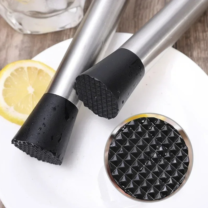 1pc Stainless Steel Ice Hammer & Muddler Stick for Cocktail & Fruit Use - NEW