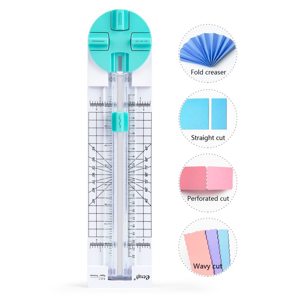 Paper Trimmer Craft Paper Cutter: 4 Style multi-function Scrapbooking Tool wi...