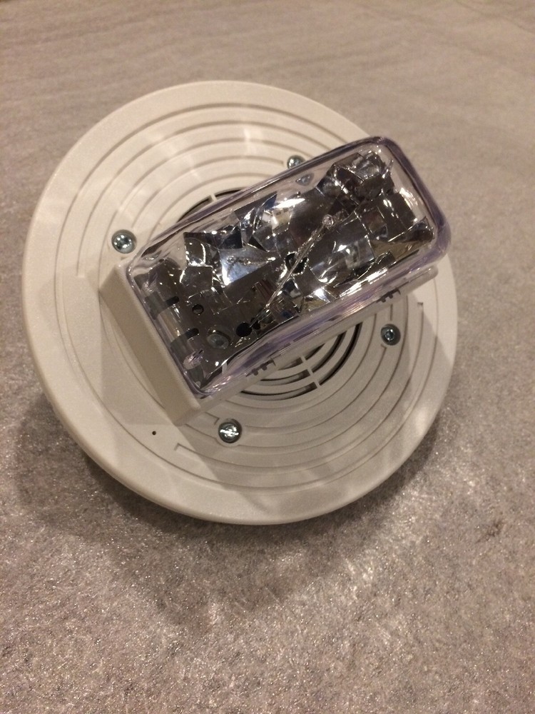 SIMPLEX 4906-9255 - S/V Addressable Multi-Candela Ceiling Mount Strobe - White