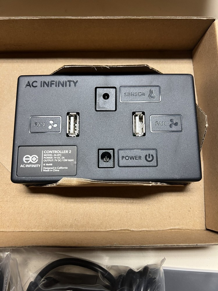AC Infinity Controller 2 AI-ATC Intelligent Thermal and Speed Fan Controller NEW