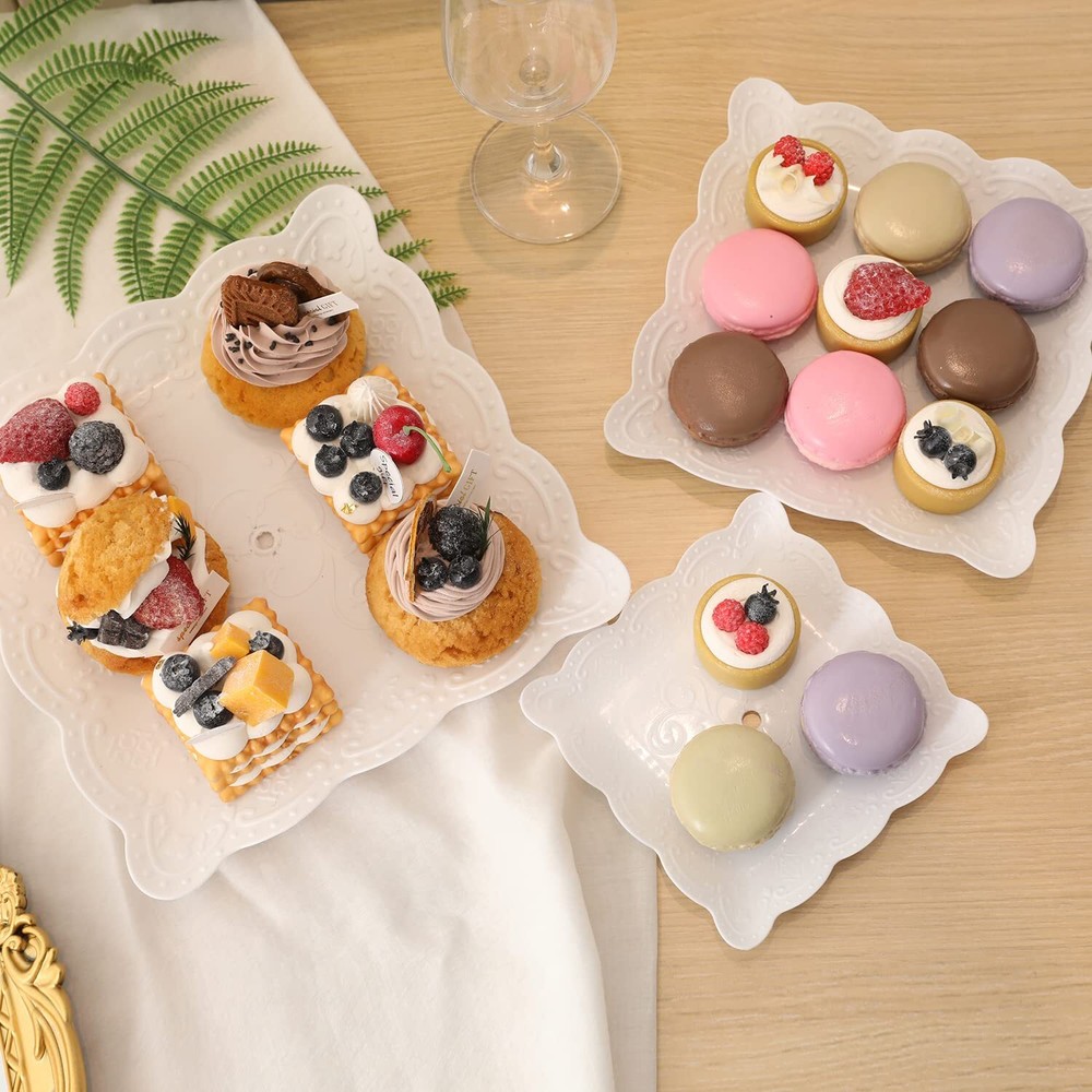 2 Pack Cupcake Stand 3 Tier Serving Tray Cupcake Dessert Candy Fruit Display Hol