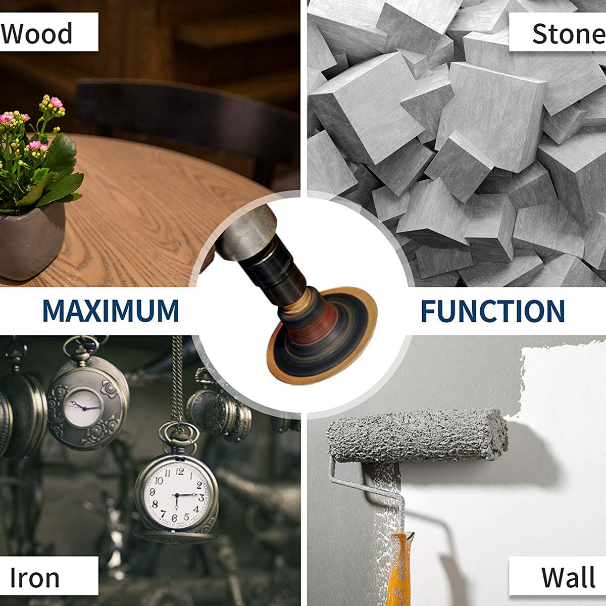 71PCS 2" Roll Lock Sanding Discs Set W/ 1/4 Holder Die Grinder Quick Change Disc