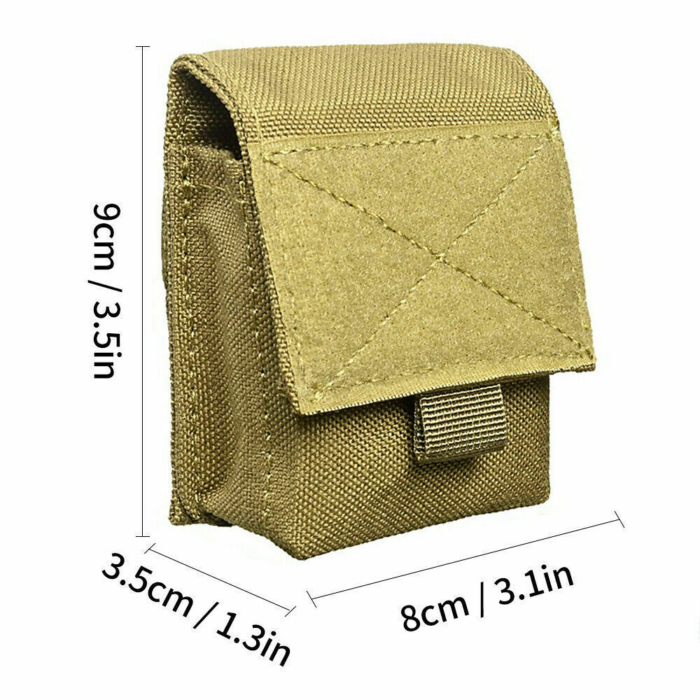 Tactical Mini Belt Pouch Multi-Purpose Small Battery Case Compact Storage Pack