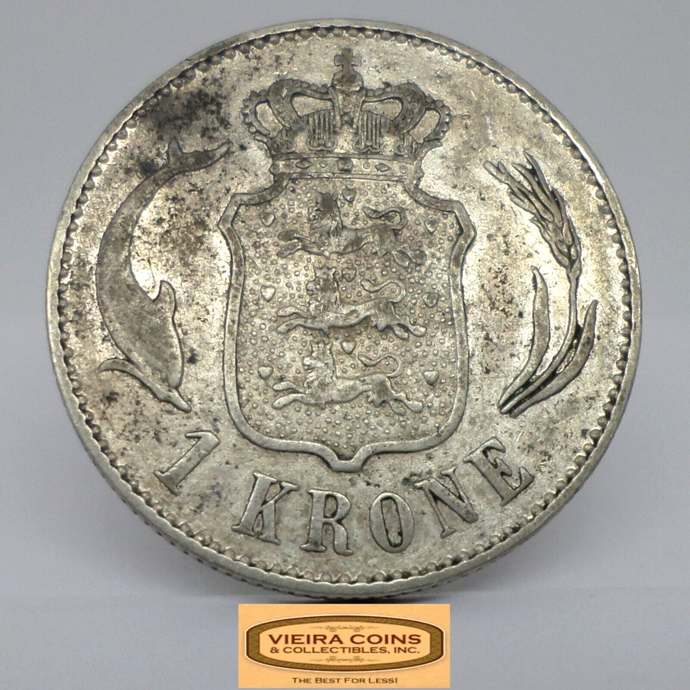 1892-CS Denmark Silver 1 Krone - #C29052NQ