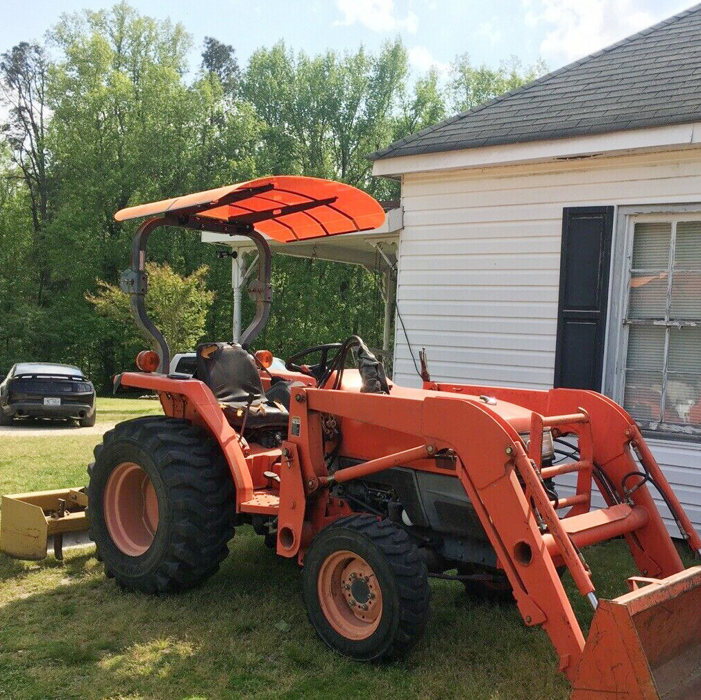 Tuff Top Tractor Canopy 48-3/8 in Orange for Kubota Kioti Agco
