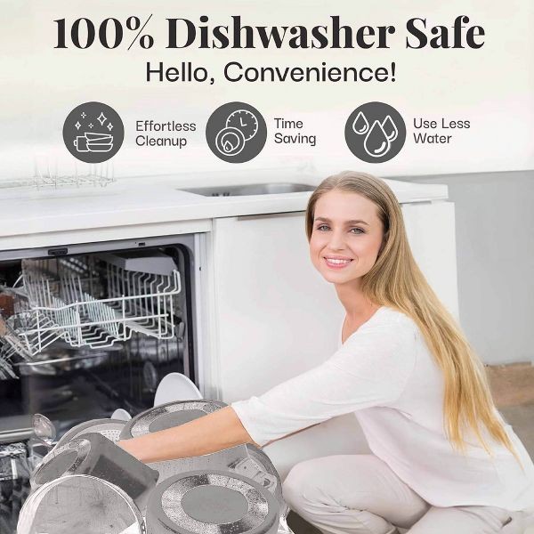 Gotham Steel 5 Qt Light Grey Ultra Nonstick Ceramic Pasta Pot with Strainer Lid