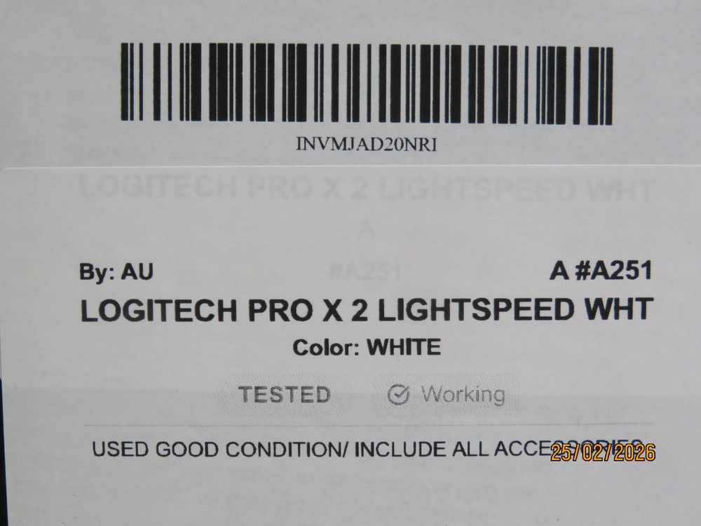 Logitech PRO X 2 LIGHTSPEED Wireless Over-Ear Gaming Headset - White [A251]
