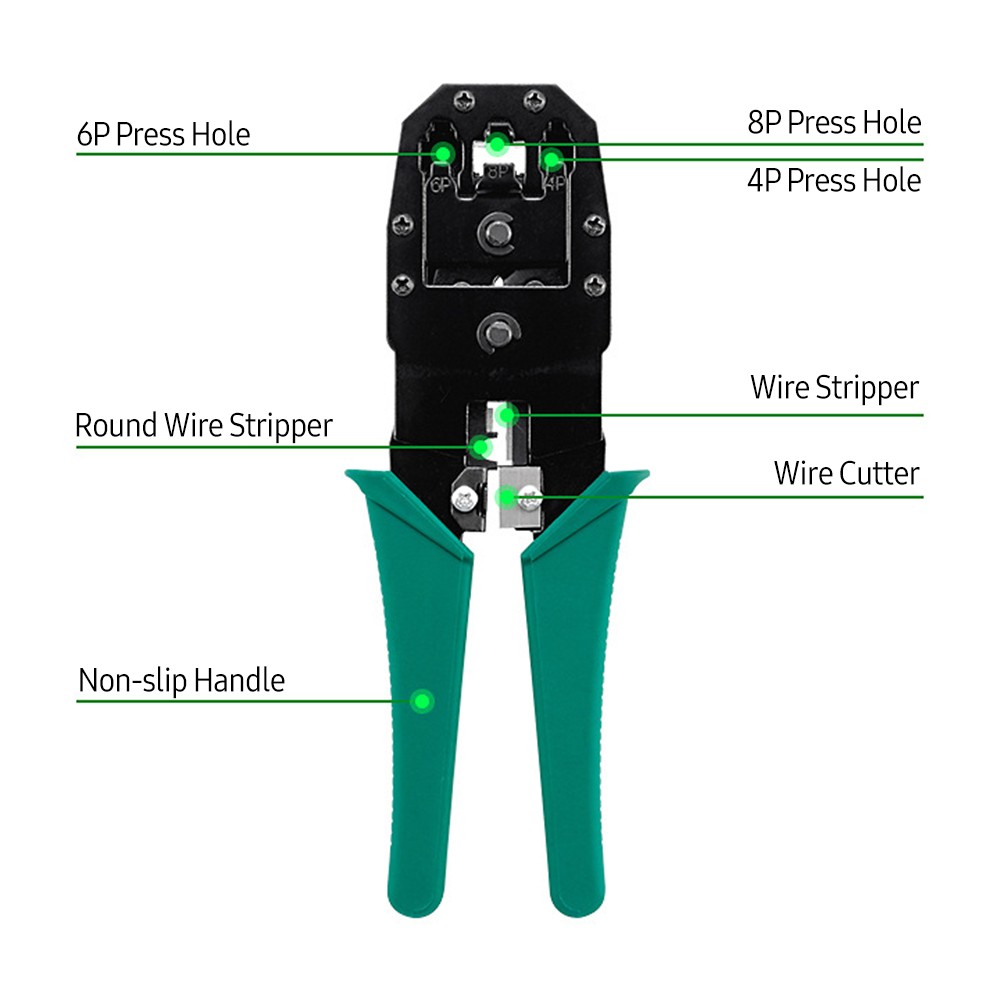 8pcs Network Cable Tester Kit Professional Wire Maintenance Tool For Computer