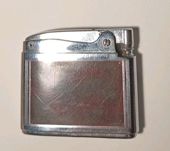 Vintage Working Ronson ADONIS Silver Tone Lighter