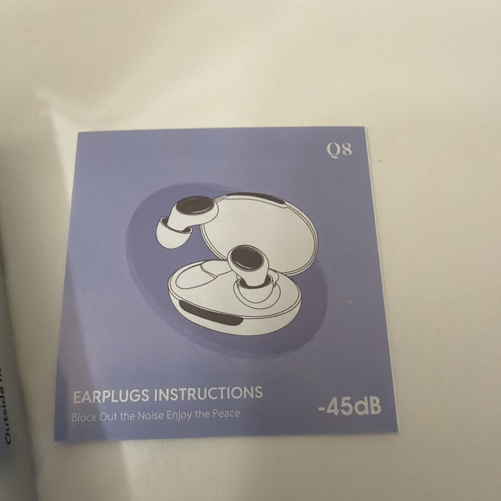 Toapex~Q8 Quiet Earplugs -45dB Noise Reduction Sleeping Plugs w/Purple Case