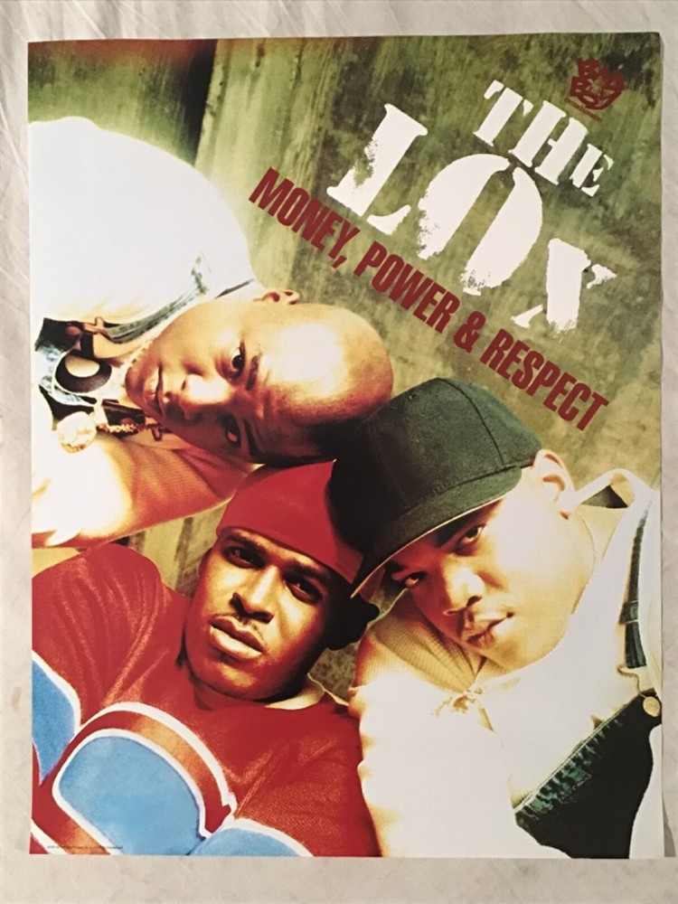 The Lox 1998 Promo Poster Money Power And Respect New Condition Rap Hip Hop