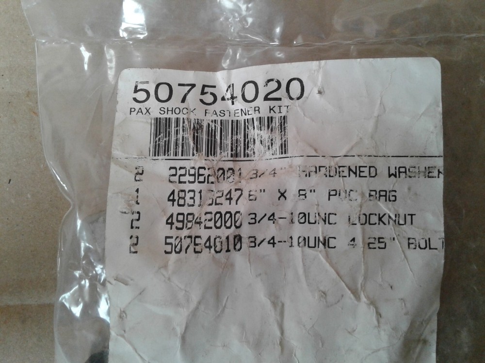 Hendrickson Pax Shock Fastener Kit 50754020