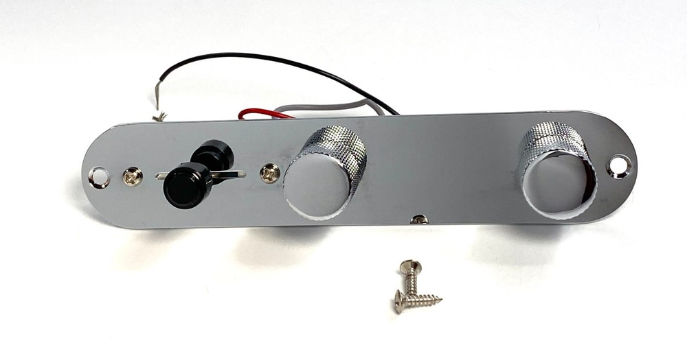 OEM Fender Squier Tele CONTROL PLATE w/ POTS & KNOBS Telecaster Affinity Screws