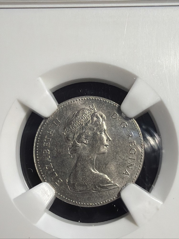Canada 1979 1 Cent On Dime Planchet NGC MS64