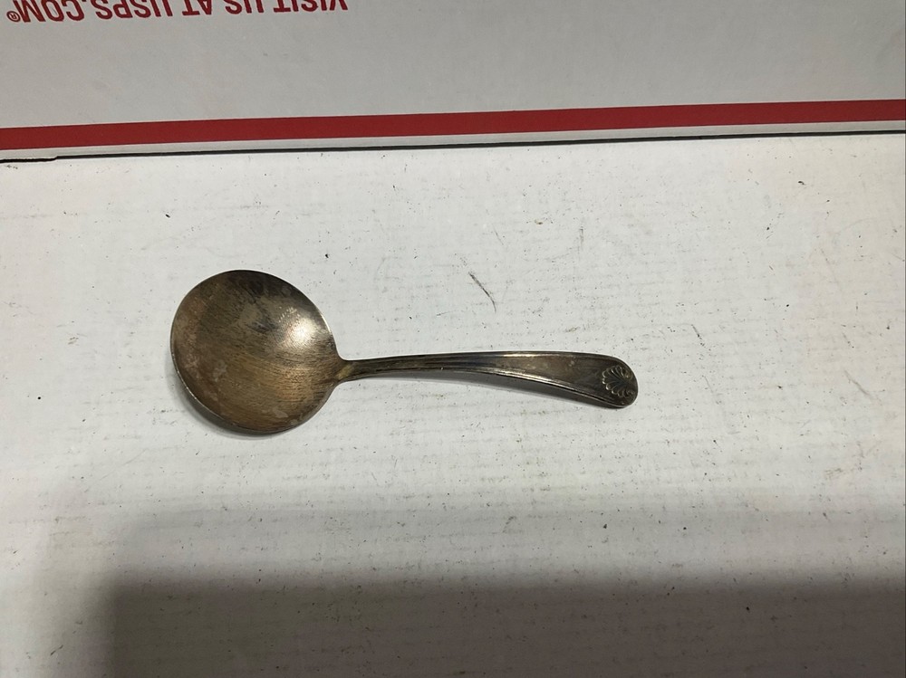 Vintage Sheffield England Silver Plated Serving Spoon 4.5”