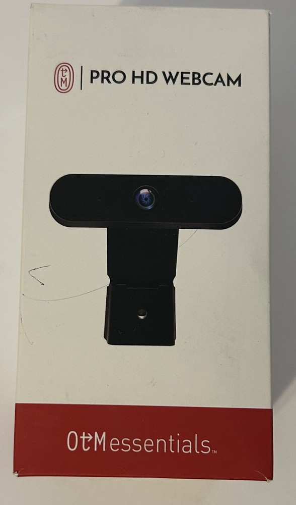 Centon OTM Basics 360 USB Webcam With Microphone 2MP HD Stand Mount