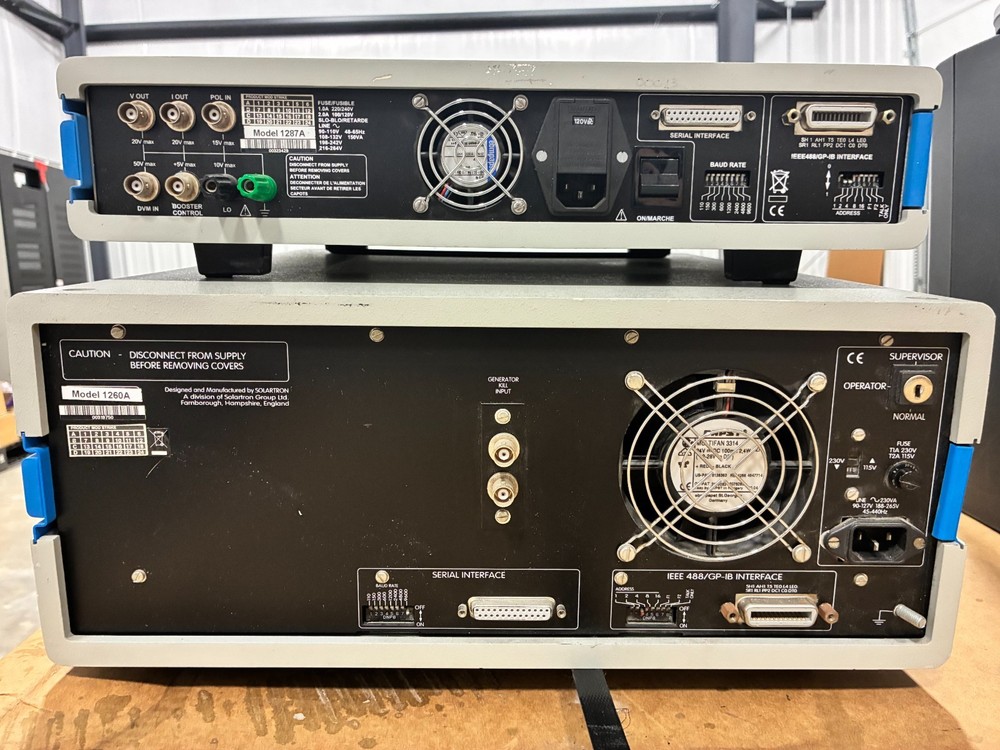 Solartron SI 1287 Electrochemic Interface, SI 1260 Impedance/Gain-Phase Analyzer