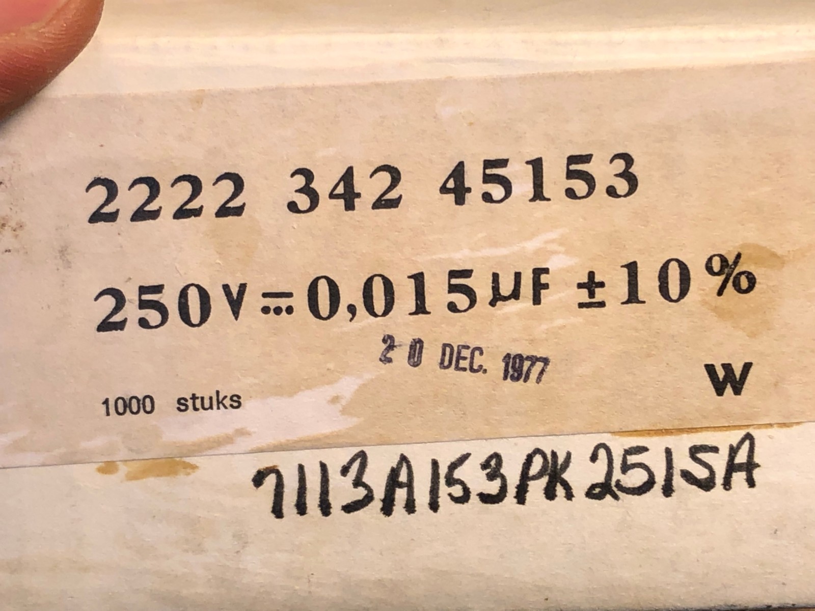 2 NOS Mullard Tropical Fish .015 uf 250v Capacitors Guitar Tone Caps (Qty Avai)