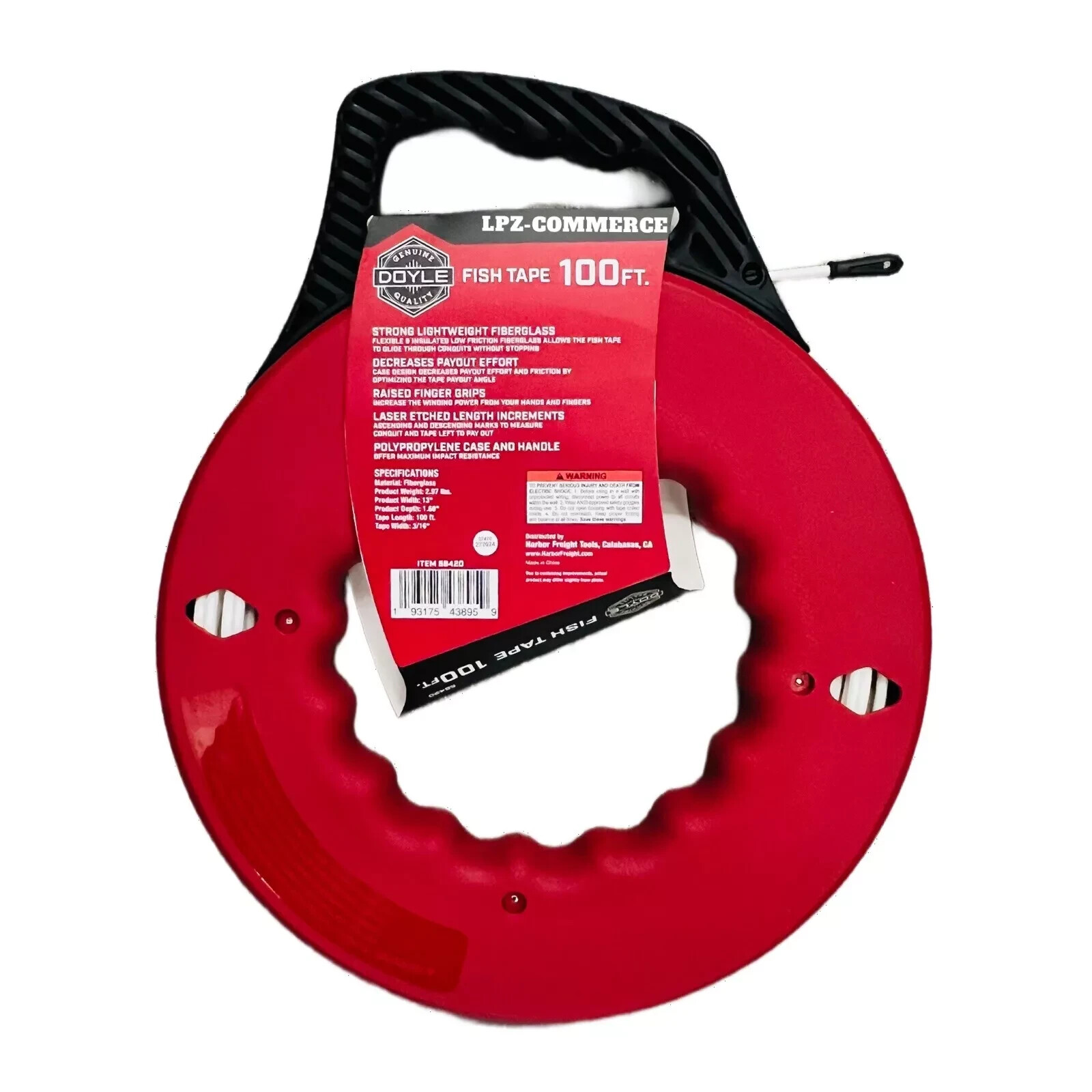 Fish Tape 100 Ft. Fiberglass Fish Tape